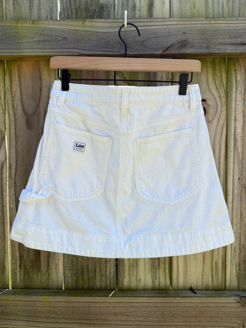 Lee Workwear Sample White Carpenter Mini Skirt